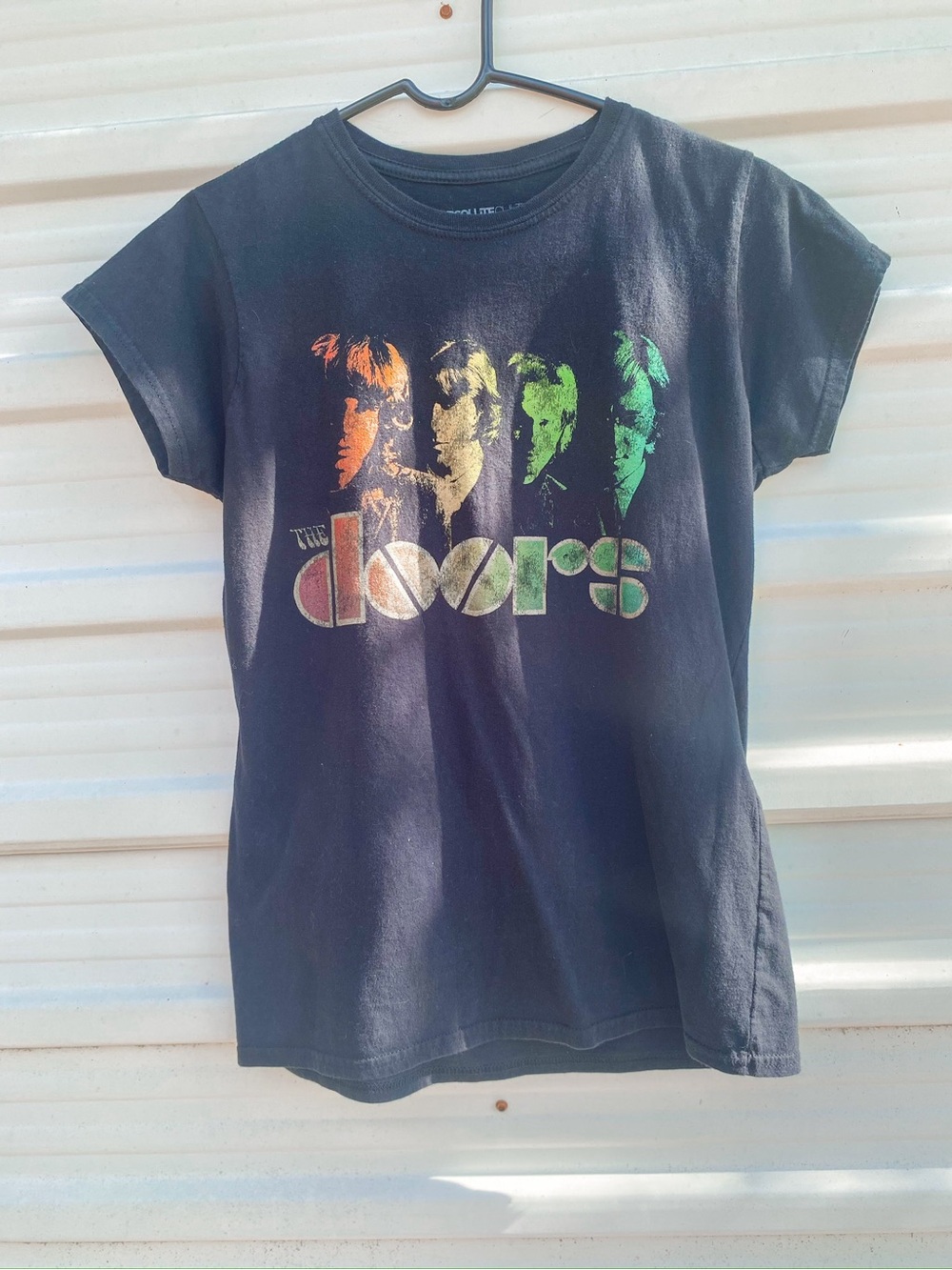 Kids Black The Doors Logo Graphic Tee